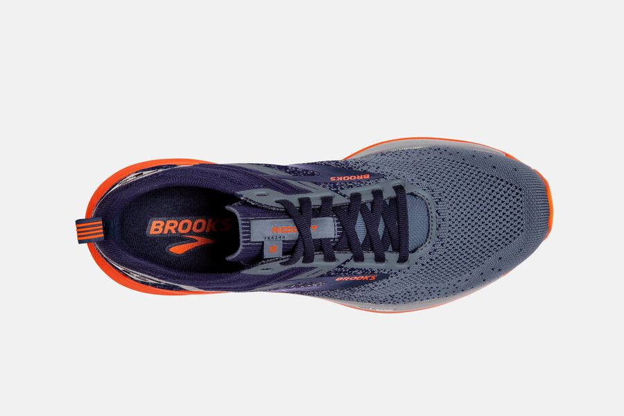 Brooks Israel Ricochet 3 Road Running Shoes Mens - Grey/Orange - FEY-358261